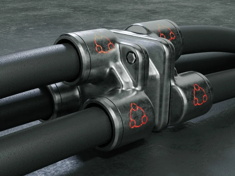 Cable Terminator exercise made with Design Magic cables and clamps