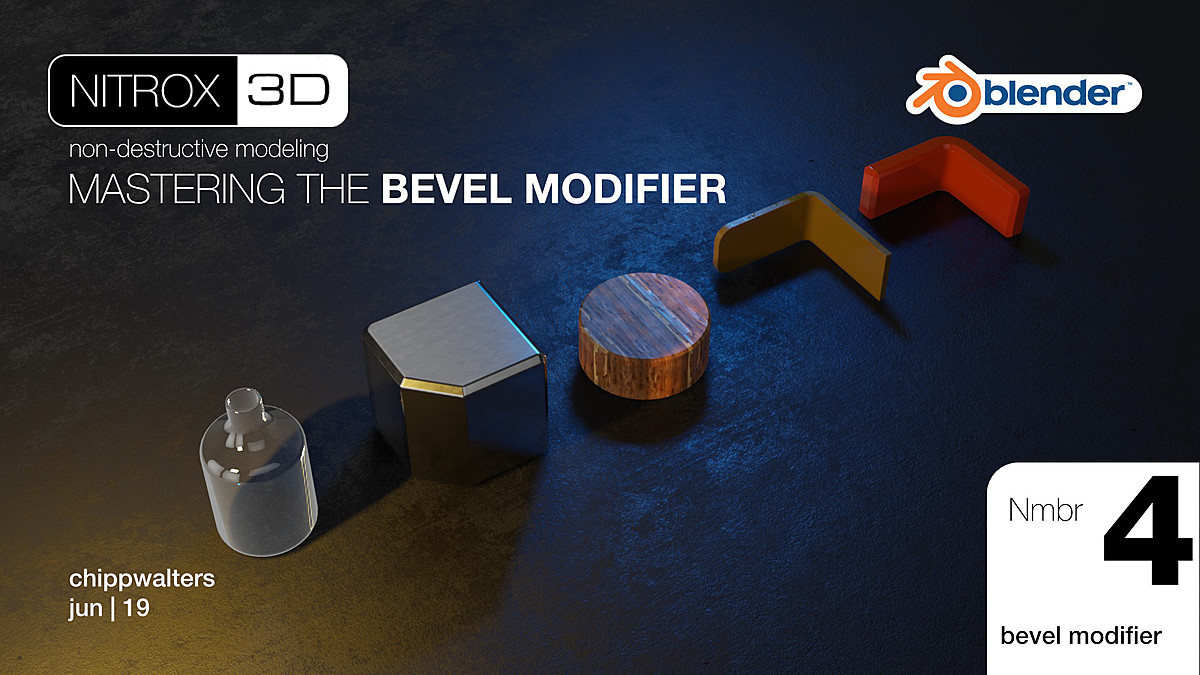 Lesson 4 — mastering the Bevel modifier